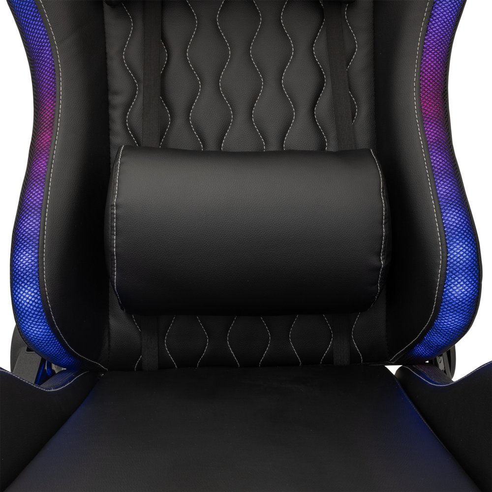 White Shark INDIANAPOLIS | Gamestoel met RGB-verlichting | Belastbaar tot 120 kg - Afbeelding 5