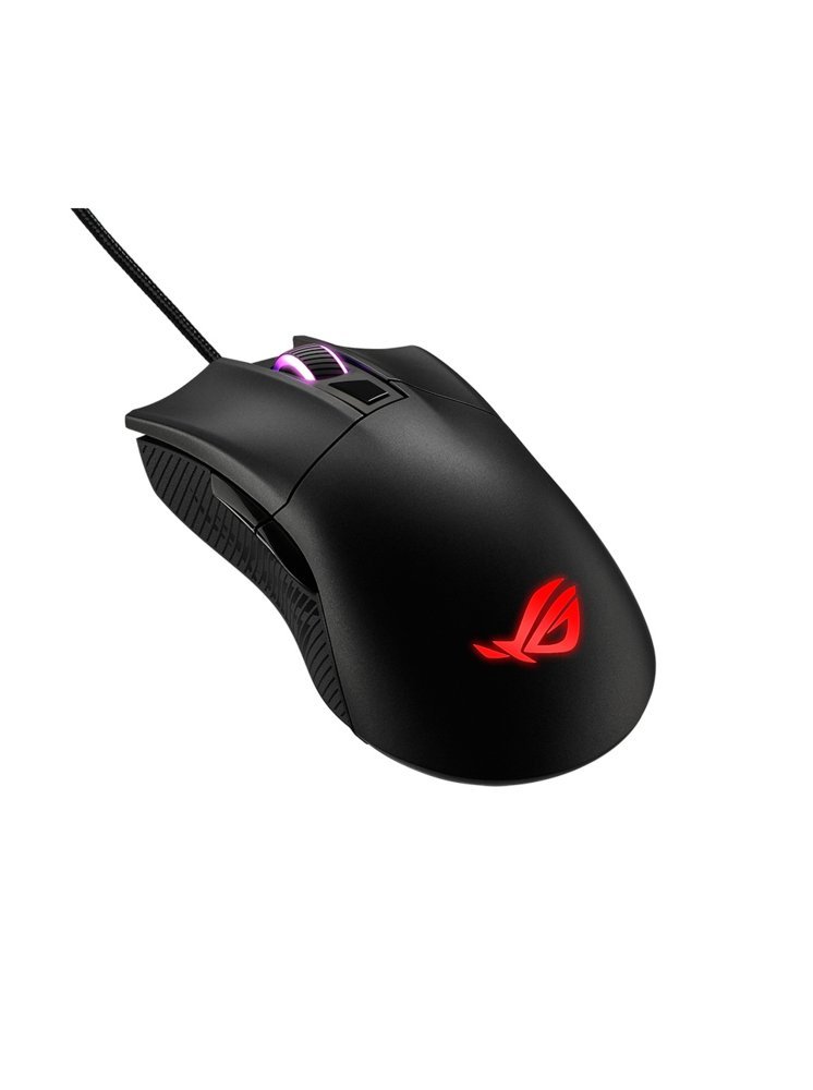 ASUS ROG Gladius II Core | Bedrade Gaming Muis | Rechtshandig | USB-A | 6200 DPI | Zwart - Afbeelding 4