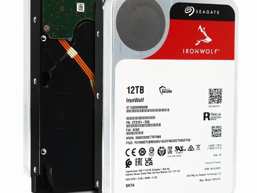 Seagate IronWolf NAS HDD 3.5" | 12TB SATA III | 7200RPM