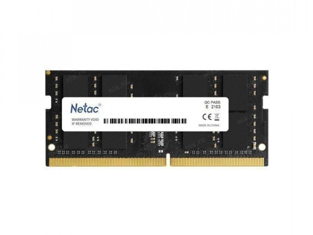 Netac | 1x16GB DDR5 | 4800MHz | SODIMM | CL40 | Geheugenmodule | RAM