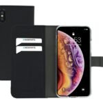 Mobiparts Saffiano Wallet Case | Apple iPhone X, iPhone XS | Black