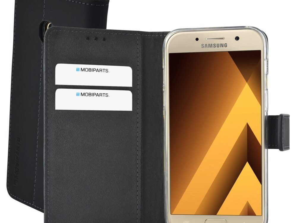Mobiparts Premium Wallet TPU Case | Samsung Galaxy A3 (2017) | Zwart