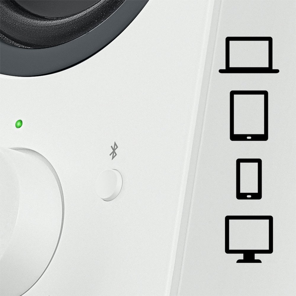 Logitech Z207 | 2.0 Luidsprekerset | Bluetooth en 3,5mm | Zwart/Wit - Afbeelding 18