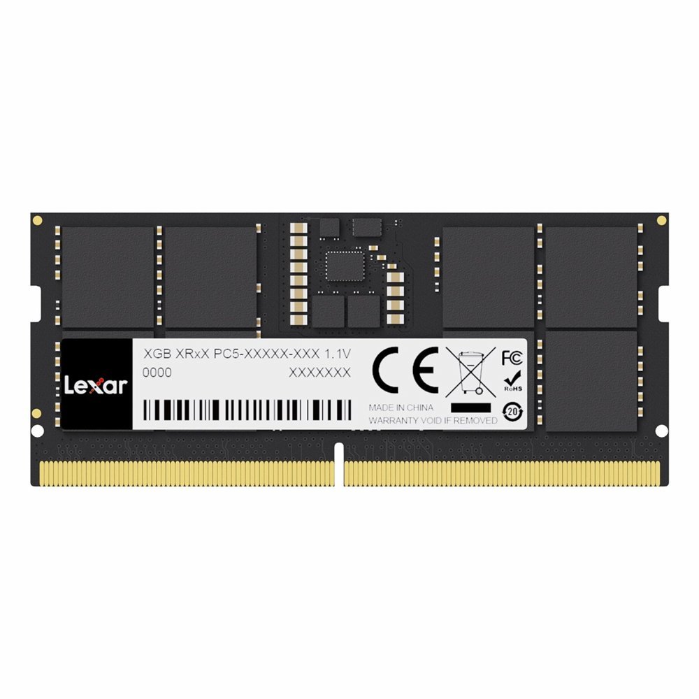 Lexar | 8GB 1×8GB DDR5 | 5600MHz | SODIMM | CL46 | Geheugenmodule | RAM