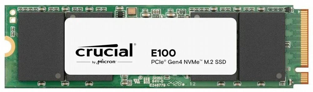 Crucial E100 | 1TB NVMe SSD | M.2 Gen4 | 5.000MB/s Lezen | 4.500MB/s Schrijven