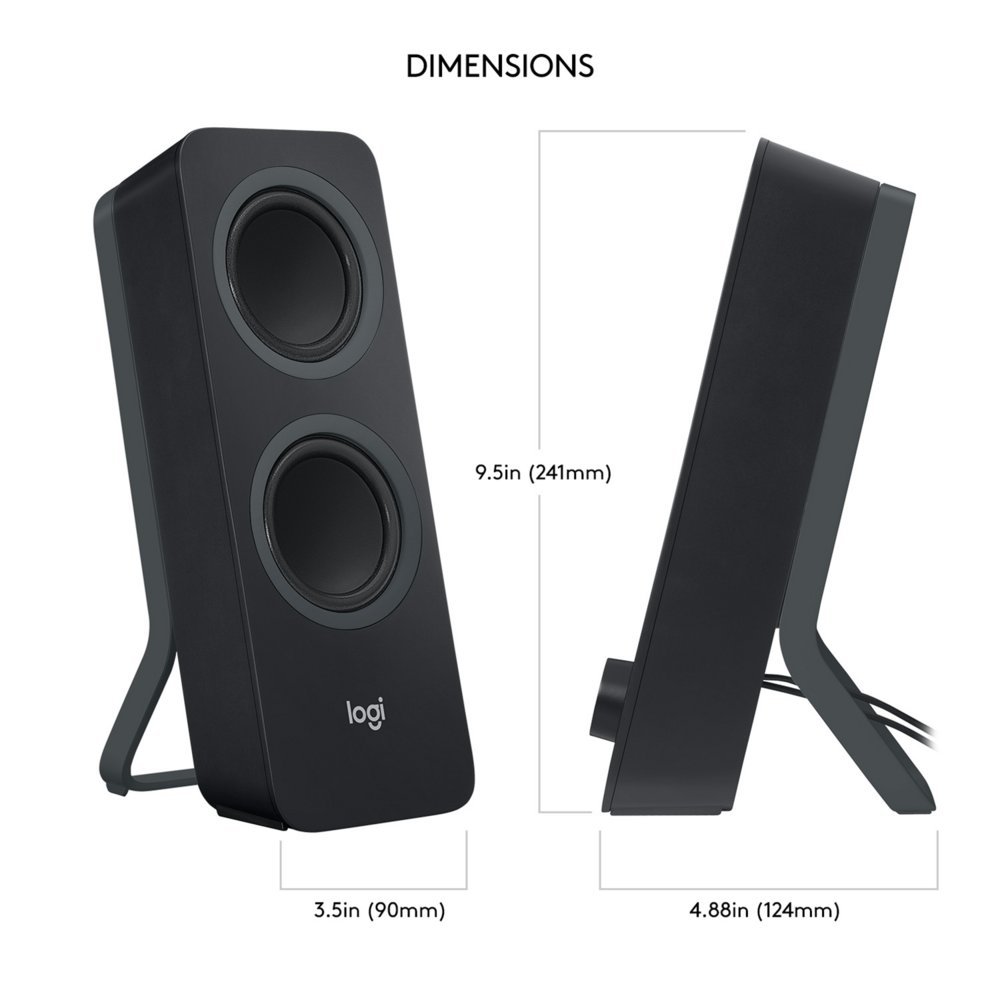 Logitech Z207 | 2.0 Bluetooth Luidsprekerset | 5W RMS | Draadloze Overgang | Zwart - Afbeelding 15