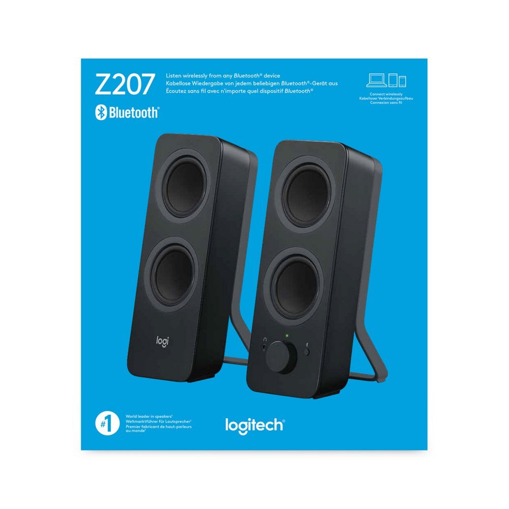 Logitech Z207 | 2.0 Bluetooth Luidsprekerset | 5W RMS | Draadloze Overgang | Zwart - Afbeelding 9