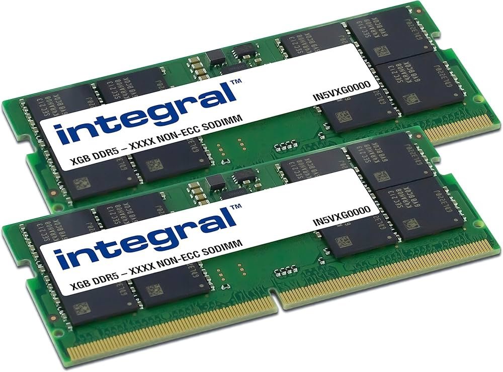 Integral IN5V16GNHRBXK2 | 32GB 2×16GB DDR5 | SO-DIMM | CL40 | Geheugenmodule | RAM