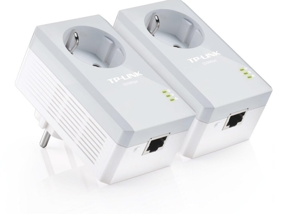 TP-Link TL-PA4010P KIT V5 | Powerline Adapter Set | 600 Mbps | Fast Ethernet | Met Stopcontact | Wit | HomePlug AV
