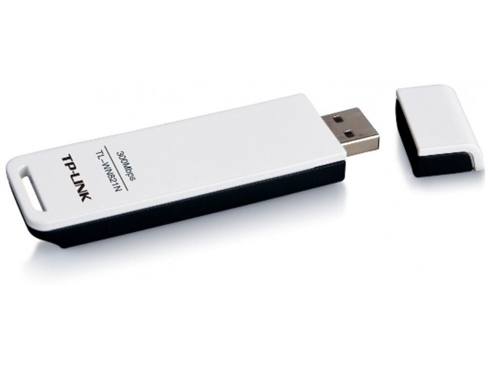TP-Link TL-WN821N | Wi-Fi 4 USB Adapter | 300 Mbps | 2,4 GHz | USB 2.0 | Zwart