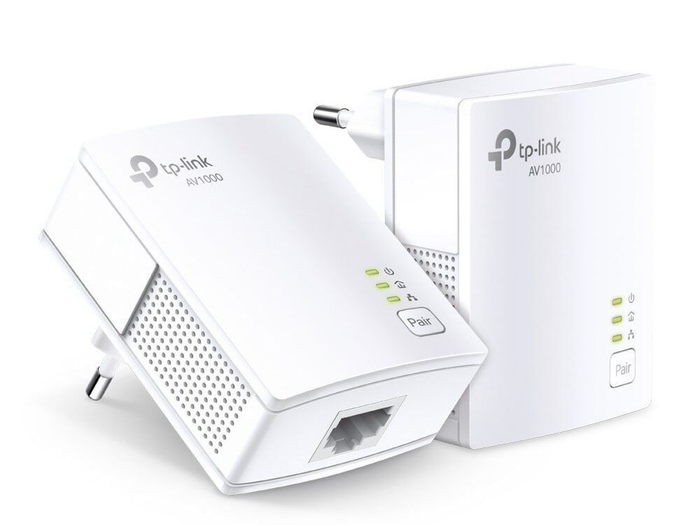 TP-Link AV1000 | Powerline Adapter Set | 1000 Mbps | Gigabit Ethernet | Starter Kit