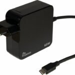 Inter-Tech Argus PD-2065 | Universele USB-C Oplader 65W | Zwart | Met Geïntegreerde Kabel