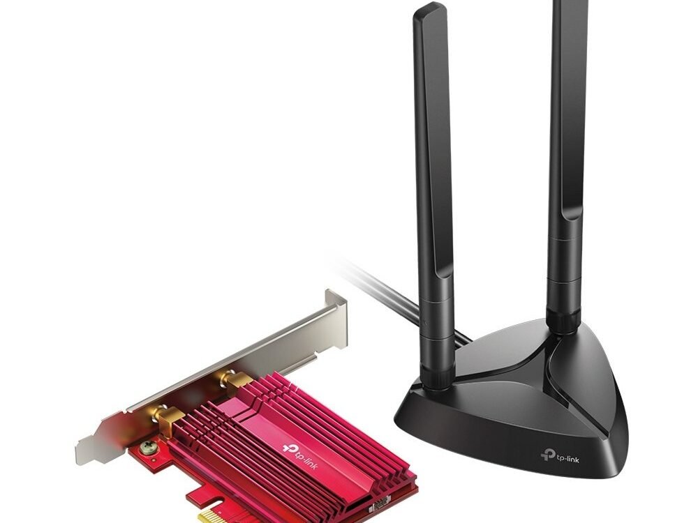 TP-Link Archer TX3000E | Wi-Fi 6 PCIe Adapter | 2402 Mbps (5 GHz) + 574 Mbps (2,4 GHz) | Bluetooth 5.0 | PCIe x1