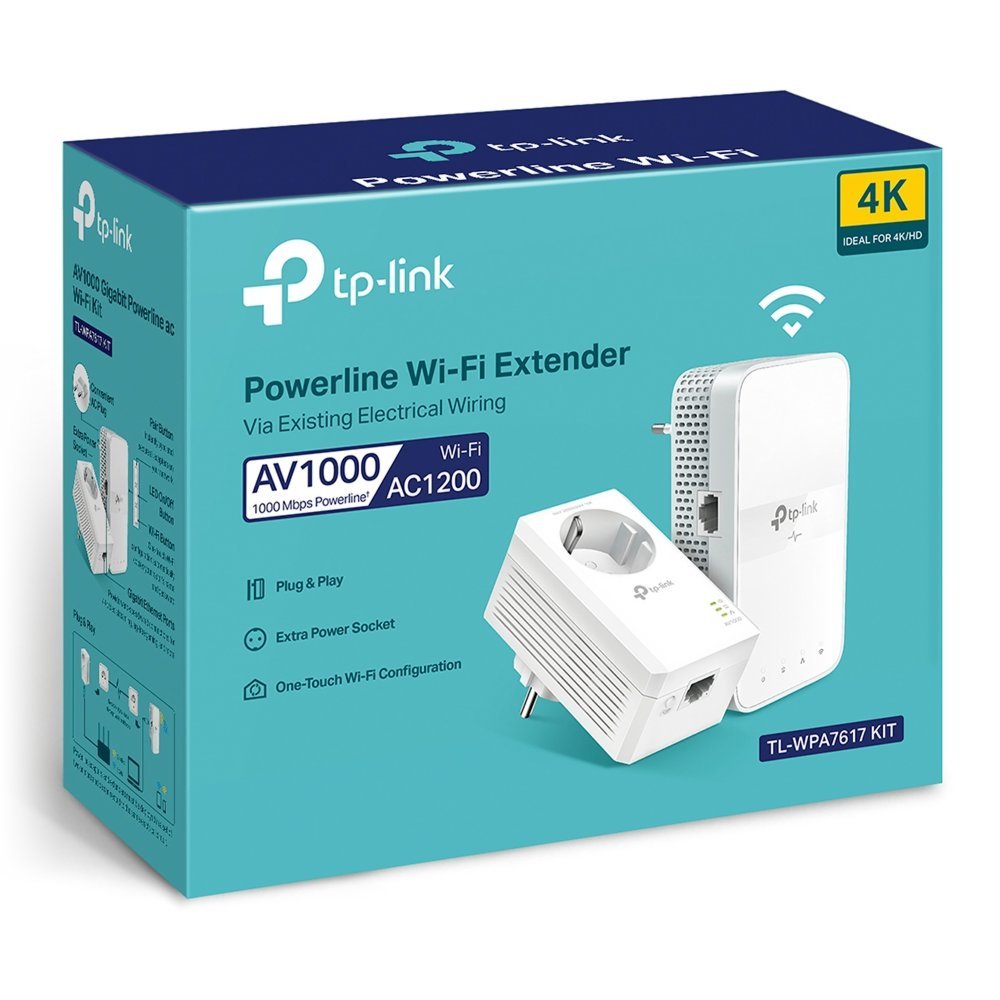 TP-Link TL-WPA7617 KIT | Powerline Adapter Set | 1200 Mbps | Gigabit Ethernet | Wi-Fi AC1200 | Wit | HomePlug AV2 - Afbeelding 9