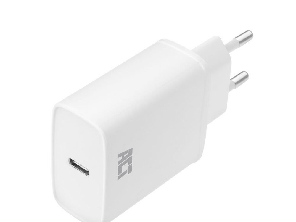 ACT AC2100 | USB-C Universele Oplader voor Mobiele Apparaten 20W | Wit