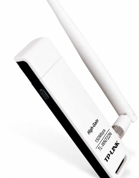 TP-Link TL-WN722N | Wi-Fi 4 USB-adapter | 150 Mbps | 2,4 GHz | USB 2.0 | Zwart