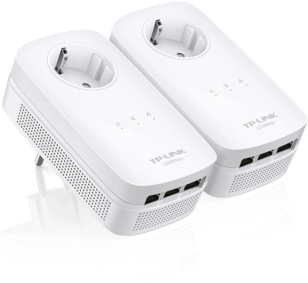 TP-Link TL-PA8030P KIT | Powerline Adapter Set | 1200 Mbps | 3x Gigabit Ethernet | Wit