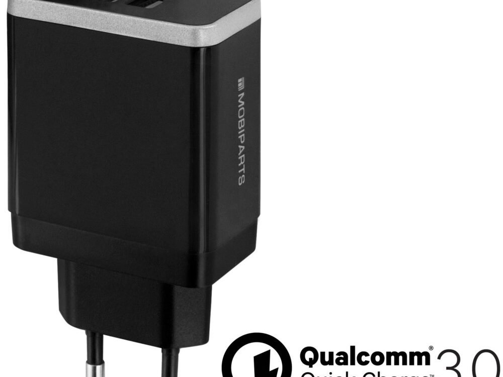 Mobiparts Quick Charge Wall Charger | Dual USB-A Oplader 26W / 4.6A | Zwart