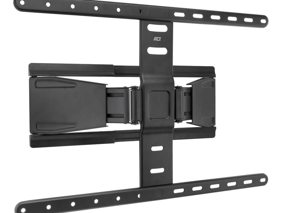 ACT AC8357 | Full Motion Ultradunne TV-bevestiging | 43" tot 90'' | Tot 50 kg | Zwart | VESA