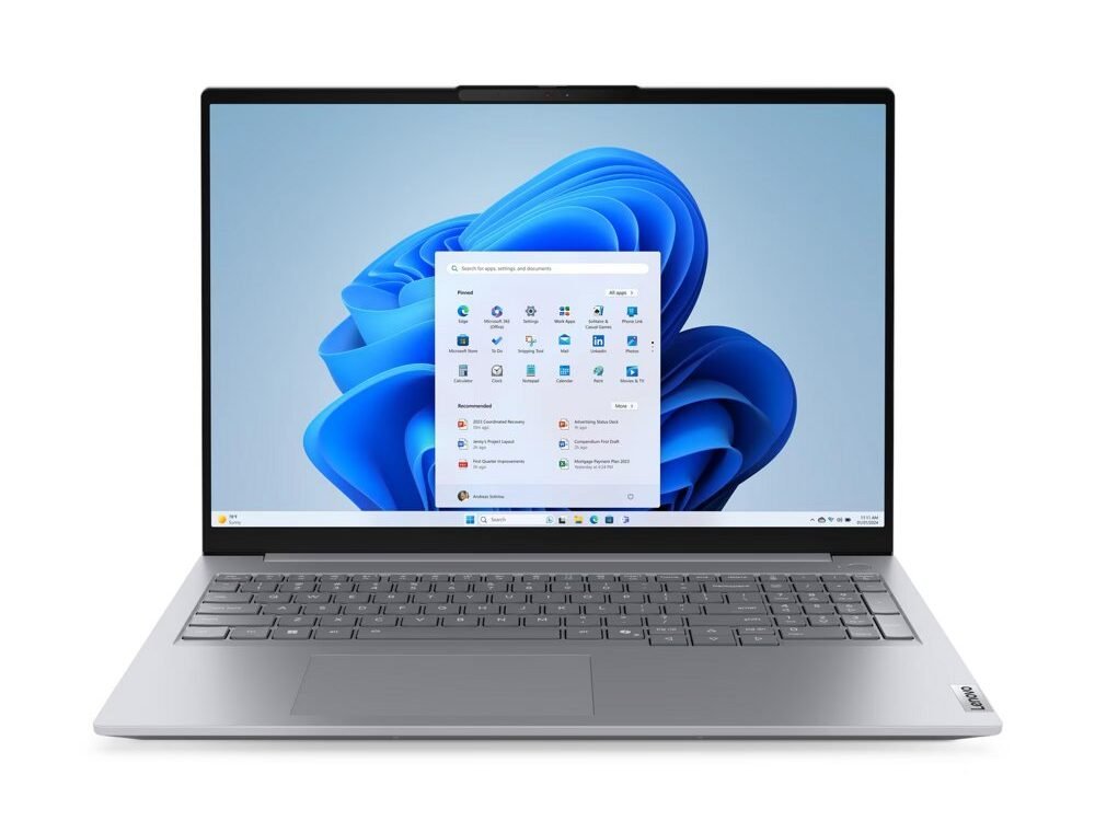 Lenovo ThinkBook 16 G8 | 16" WUXGA IPS (1920x1200) | Intel Core Ultra 5 225H | 16GB DDR5 RAM | 512GB SSD | Windows 11 Professional