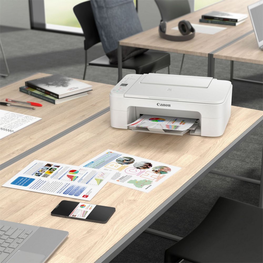 Canon PIXMA TS3351 | All-in-One Inkjetprinter | 4800 x 1200 DPI | Wi-Fi | Kleur | Wit - Afbeelding 7