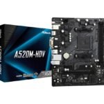Asrock A520M-HDV | Socket AM4 | AMD A520 | 2xDDR4 | Micro-ATX | Moederbord