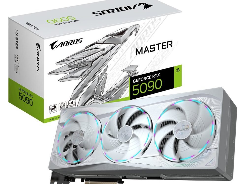 Gigabyte GeForce RTX 5090 MASTER ICE | 32 GB GDDR7 VRAM | 4K Gaming & AI | Videokaart | GPU | Nvidia