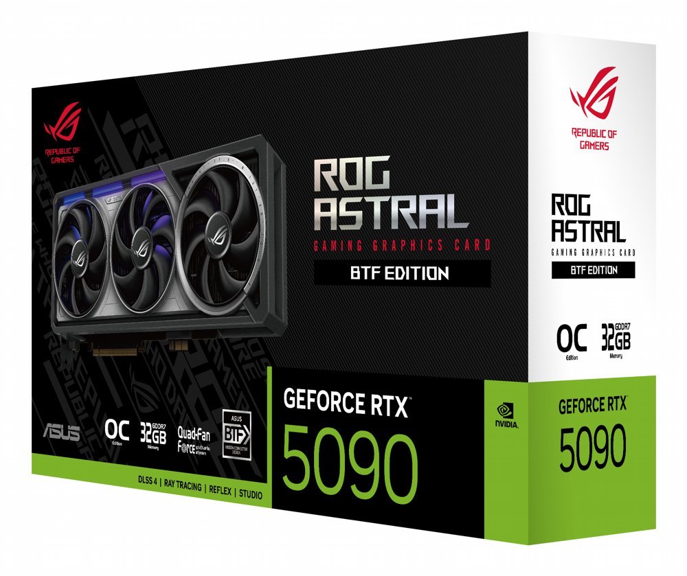 ASUS ROG Astral GeForce RTX 5090 O32G BTF Gaming | 32 GB GDDR7 VRAM | 4K Gaming & AI | Videokaart | GPU | Nvidia - Afbeelding 3