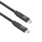 ACT AC7443 | USB 3.2 Kabel | 10Gbps | 60W | USB-C naar USB-C | 3m | Zwart