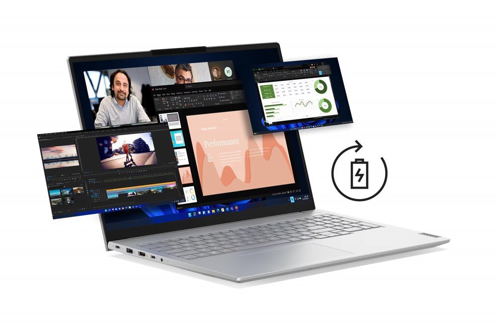 Lenovo ThinkBook 16 G8 | 16" WUXGA IPS (1920x1200) | Intel Core Ultra 5 225U | 16GB DDR5 RAM | 512GB SSD | Windows 11 Professional | Grijs - Afbeelding 5