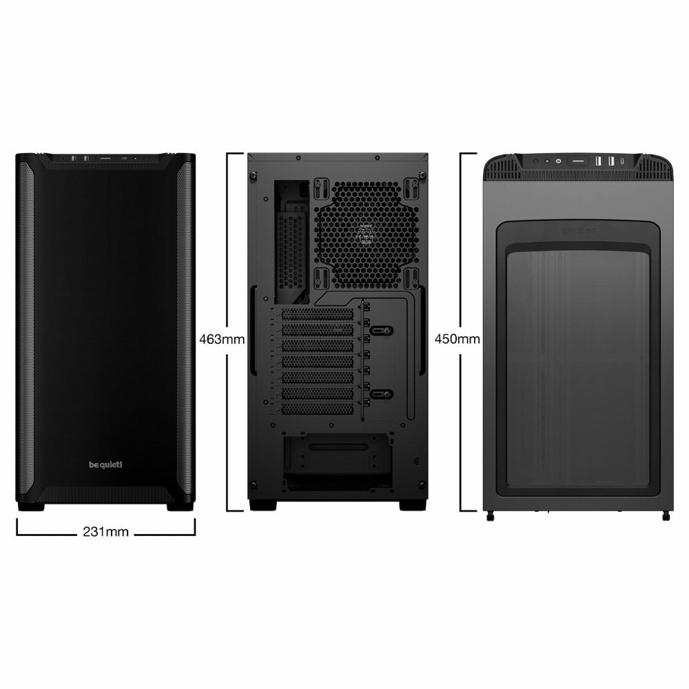 be quiet! Pure Base 501 | Midi Tower Case | Zwart - Afbeelding 4