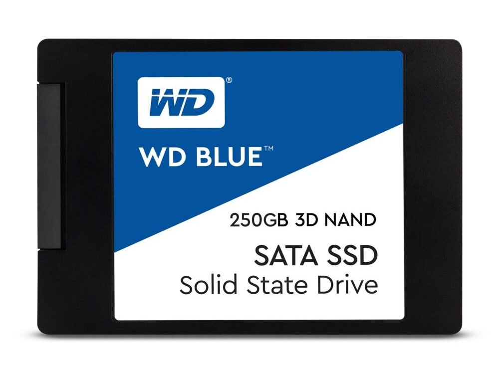 Western Digital Blue | 250GB SATA SSD | 2.5'' | 555MB/s Lezen | 440MB/s Schrijven