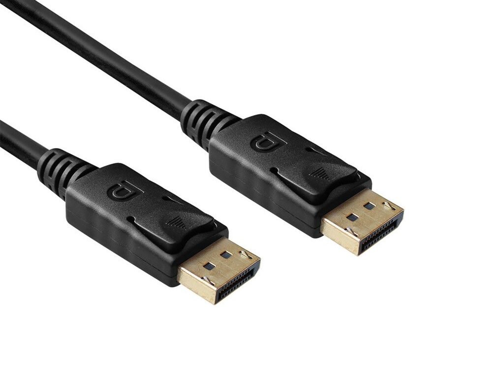 ACT AK4074 | DisplayPort-kabel | 3 meter | 4K@60Hz | DP 1.2 | Vergulde connectoren | Zwart