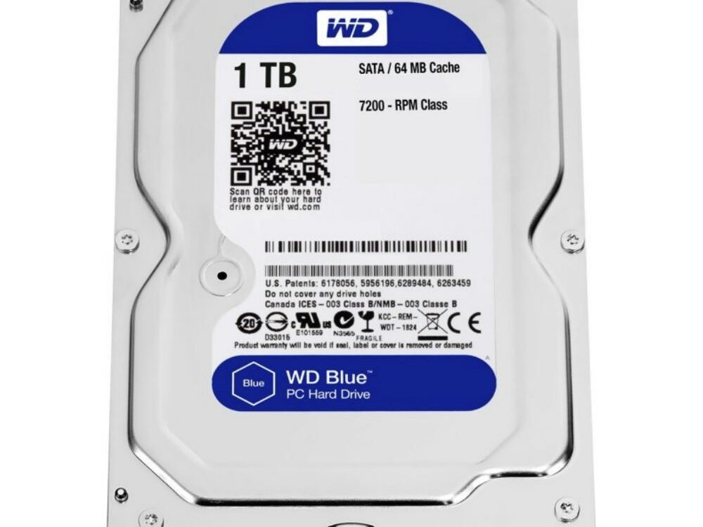 Western Digital Blue HDD 3.5" | 1TB SATA III | 7200RPM
