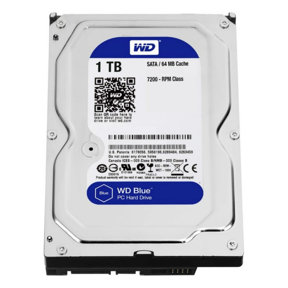 Western Digital Blue HDD 3.5" | 1TB SATA III | 7200RPM