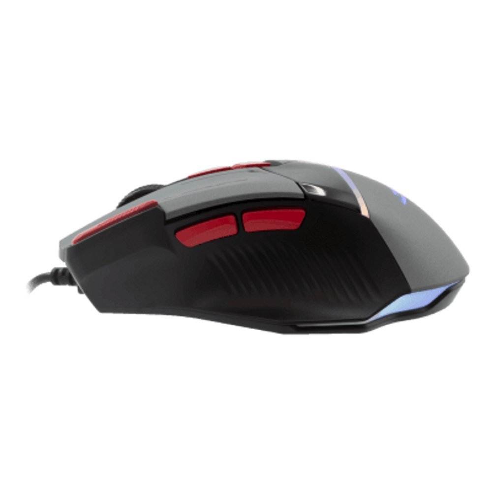 Baracuda MANTA RGB | Bekabelde Gaming Muis | Rechtshandig | USB-A | 12800 DPI | Grijs - Afbeelding 5
