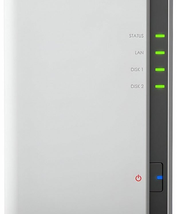 Synology DiskStation DS220J NAS 8TB | 2 Drive Bays | Inclusief 2 x 4TB HDD | 1x Gigabit Ethernet | Wit