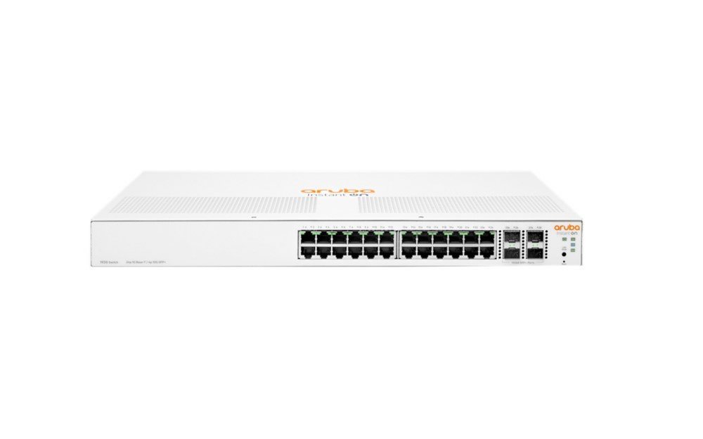 Aruba Instant On 1930 | Managed L2/­L3 Switch | 24 Poorten | Gigabit Ethernet (10/100/1000 Mbps) + 4 SFP/SFP+ | 1U Rack | Wit