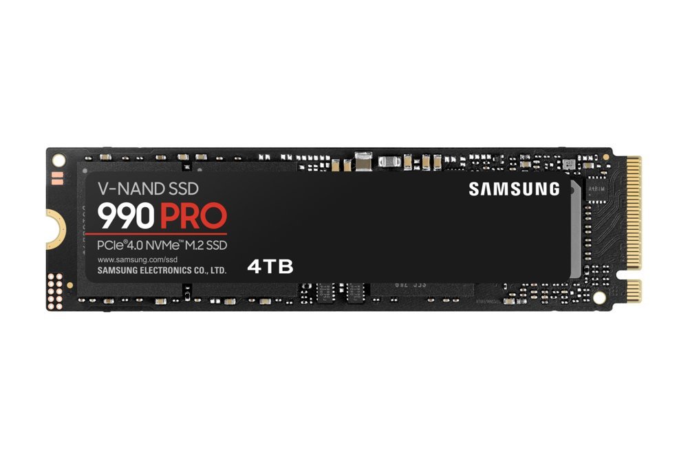 Samsung 990 PRO | 4TB NVMe SSD | M.2 Gen4 | 7.450 MB/s Lezen | 6.900 MB/s Schrijven