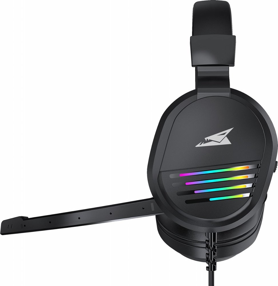 Baracuda PEARL RGB | On-Ear Gaming Headset 3,5mm en USB | Zwart - Afbeelding 5