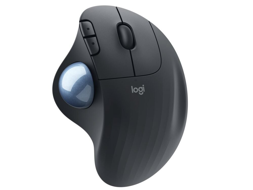 Logitech M575 Ergo Trackball for Business | Ergonomische Draadloze Muis | Rechtshandig | RF + Bluetooth | 2000 DPI | Grafiet