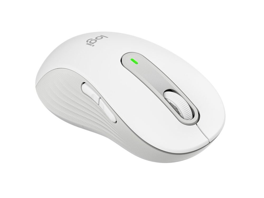 Logitech Signature M650 | Draadloze Muis | Linkshandig | RF + Bluetooth | 2000 DPI | Wit