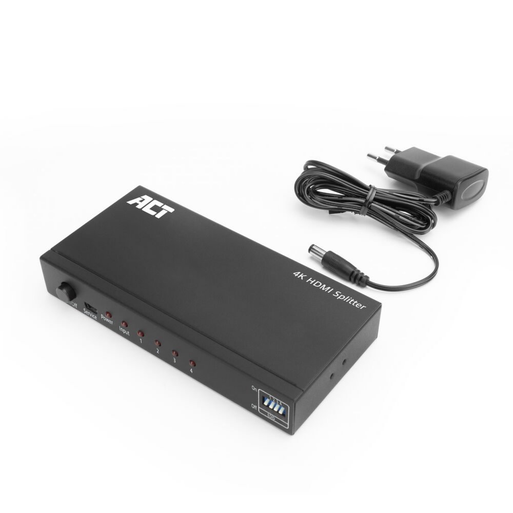 ACT AC7831 | HDMI Splitter | 1 Ingang, 4 Uitgangen | 4K @ 60Hz | Zwart - Afbeelding 4