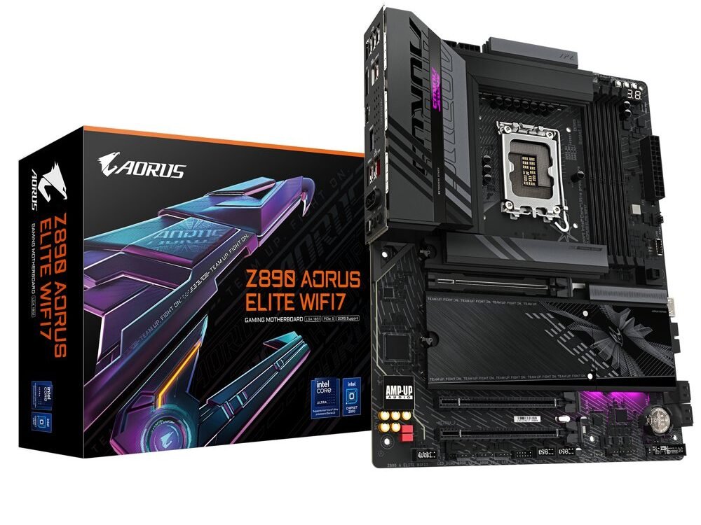 GIGABYTE Z890 AORUS ELITE WIFI7 | Socket LGA 1851 | Intel B890 | 4xDDR5 | ATX | Moederbord