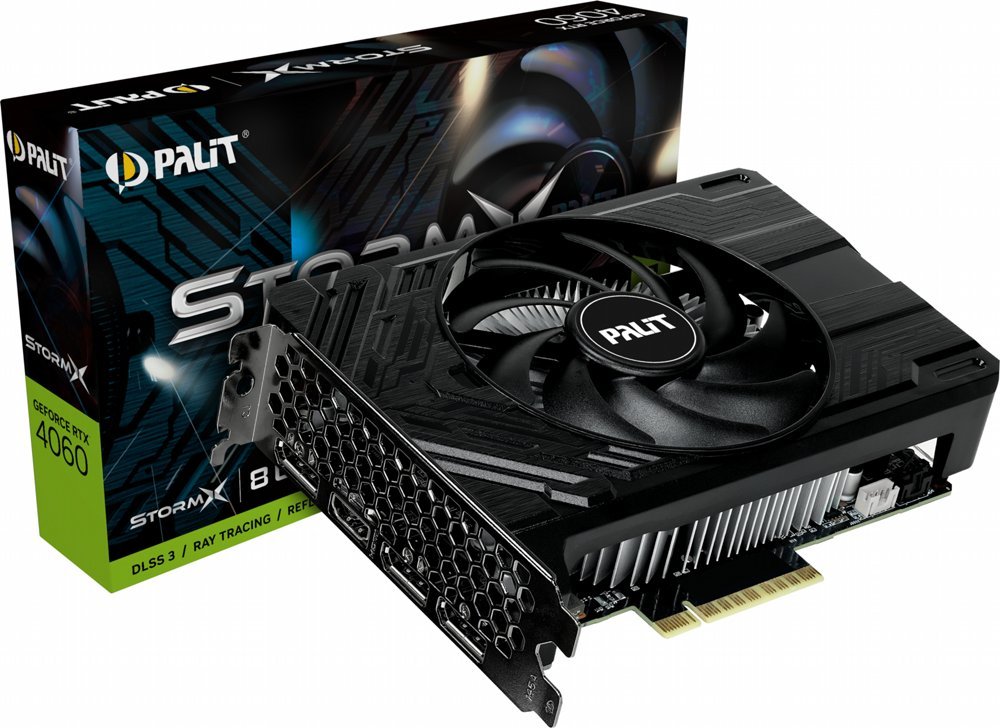 Palit GeForce RTX StormX RTX 4060 | 8 GB GDDR6 VRAM | Videokaart | GPU | Nvidia