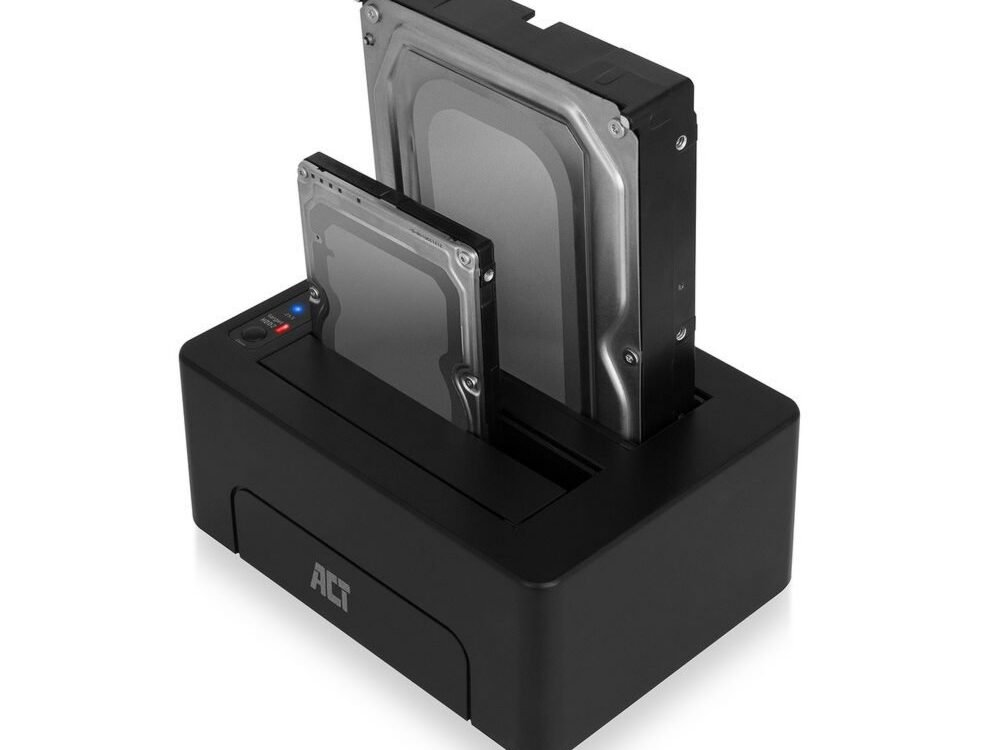 ACT AC1504 | Dual SATA Docking Station | 2,5" & 3,5" HDD/SSD | USB 3.2 Gen1 (5 Gbps)