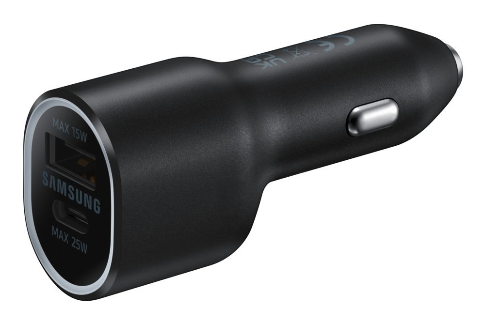 Samsung EP-L4020 | Autolader 25W USB-C & USB-A | Zwart