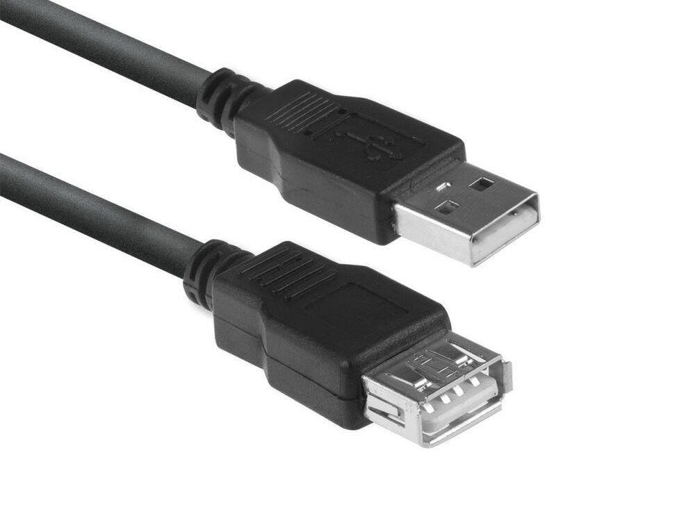 ACT AC3040 | USB 2.0 Kabel | USB-A naar USB-A | 1.8m | Zwart