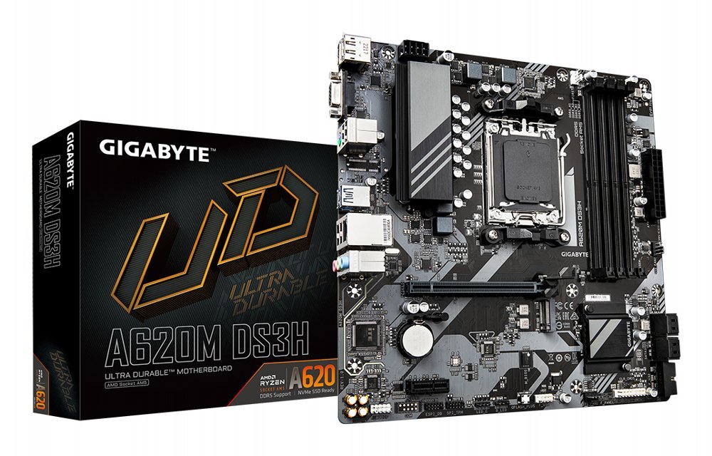 Gigabyte A620M DS3H | Socket AM5 | AMD A620 | 2xDDR5 | Micro ATX | Moederbord