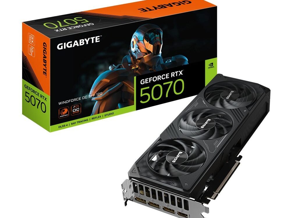 GIGABYTE GeForce RTX 5070 WINDFORCE OC SFF | 12GB GDDR7 | DLSS 4 | Videokaart | Nvidia GPU